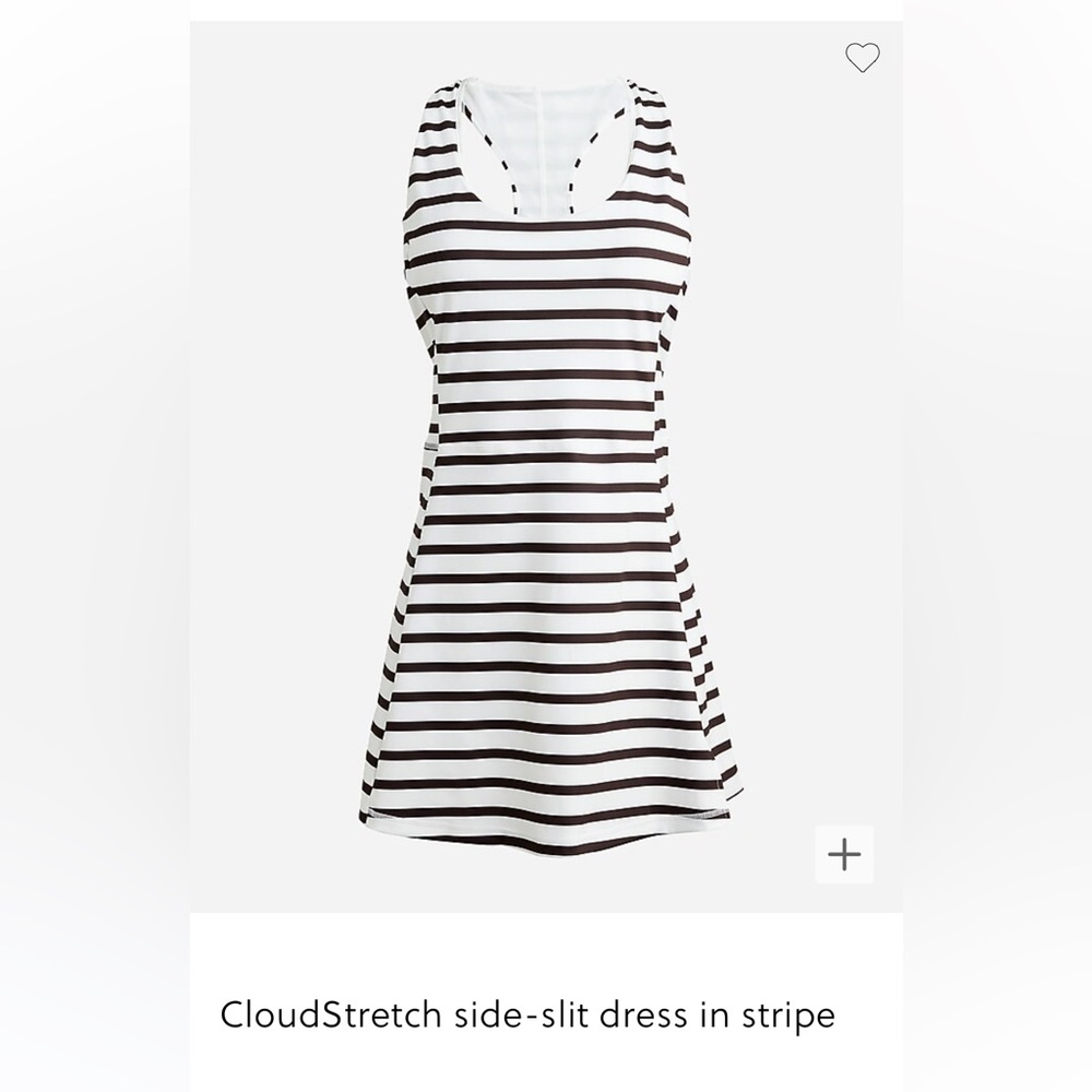 J Crew CloudStretch side-slit tennis/pickleball dress